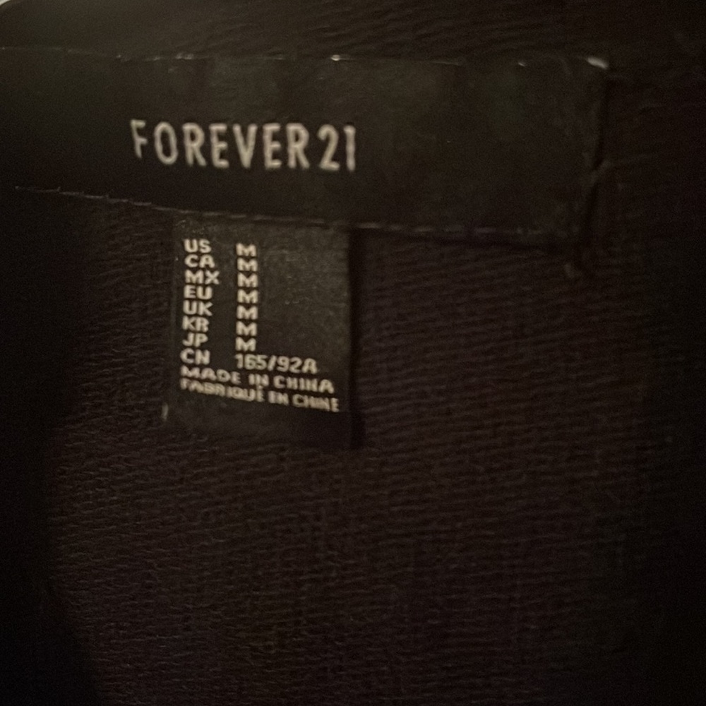 🛍5 for $20 🛍️ Biker style jacket, black with silver hardware. - Picture 3 of 6
